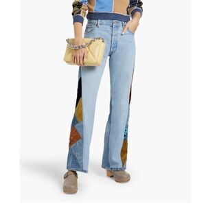 RE/DONE Patchwork Light Blue Jeans